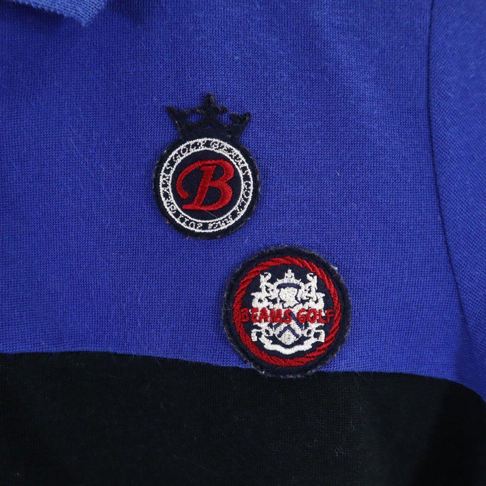 BEAMS GOLF Golf Short Sleeve Polo Shirt M Blue Women Used