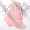 Women's Heavyweight Cotton Skinny Sweatpants - 380G, Washed, Fashion Casual, Spring/Autumn, Draping Style.