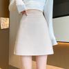 New Five-point Wool Black Small Fragrance Short Skirt High Waist Slim Commuting Versatile Skirt
