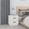 VidaXL Bedside Table White 40x34x45 Cm Solid Pine Wood818327