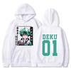 My Hero Academia Deku Printed Autumn Hoodie Vintage Unisex Pullover Men Vintage Graphic Hoody Tops Oversize Clothing