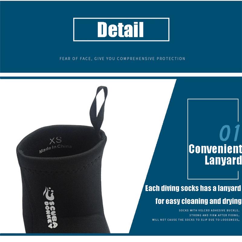 2MM Snorkeling Socks for Men Women Anti-slip Keep Warm Diving Socks High Tube Neoprene Beach Boots Scuba Swimwear Wetsuit