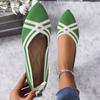 Women's Pointed Knitted Flat Sole Shoes