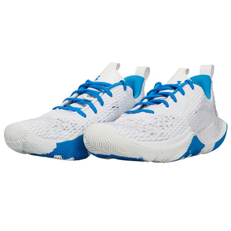 Under Armour Spawn 3 CLRSHFT White Blue Unisex Sneakers 3024777-100