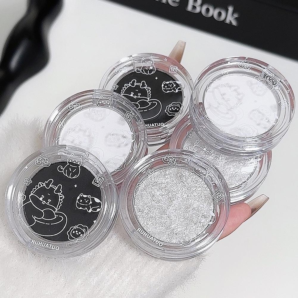 Solid Color Matte Pure White Eye Shadow Silkworm Eye And Brightening Highlighter Delicate Head T8F1
