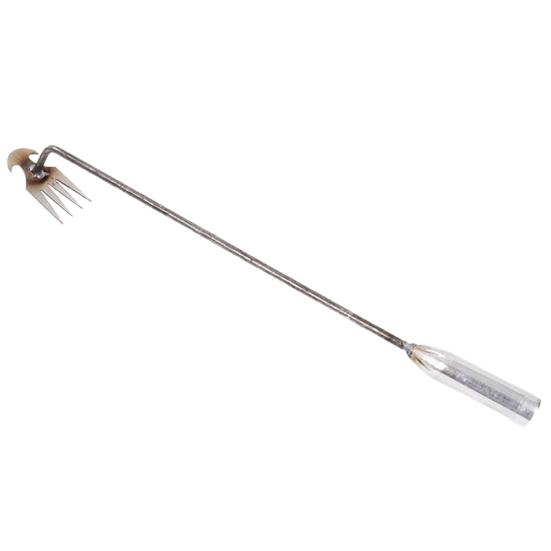 Инструмент для ленивой прополки, инструмент для прополки, двойного назначения, ручная мотыга для удаления сорняков, 4 зубца, кованая ручная машина из марганцевой стали