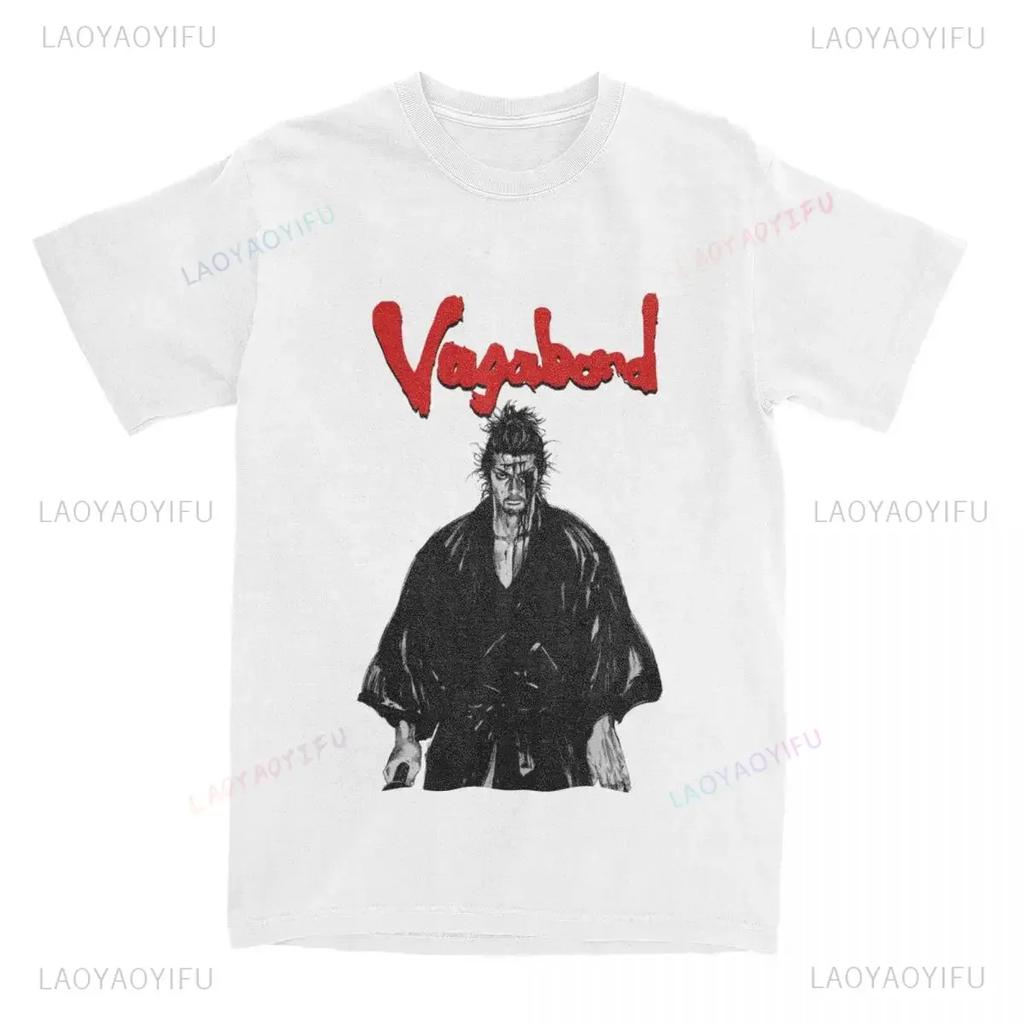 Anime Musashi Miyamoto Vagabond Manga T Shirts Accessories Men Women Round Collar Takezou Shinmen Tee Shirt Clothes