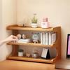 Space-saving Desktop Storage Rack Compact Simple Shoe Organizer Practical Desk Bookshelf  Seasoning