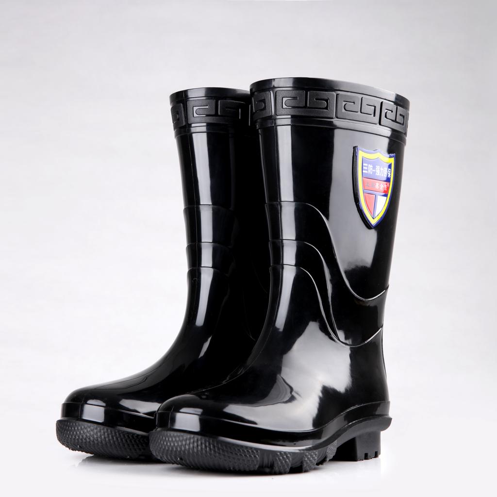 Water Proof Oil Acid Resistant Non Safety Plastic PVC Rain Gum Boots for Men Rain Boots Wholesale Wellington