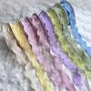10yards 2.5cm Wave Edge Pleated Fishtail Yarn Ribbon For Flower Bouquets Gift Wrapping Ribbon Diy Sewing Fabric Bar Party Decor