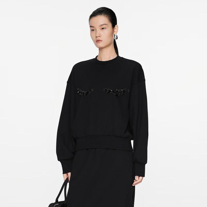 JNBY 24 Autumn Loose Fit Round Neck Sweatshirt