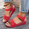 Women Sandals 2025 New Soft Sexy Wedge Buckle Orthopedic Shoes Female Summer New Open Toe Sandals Sandalias De Mujer