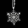 Fashion Frozen Snowflake Shiny Rhinestone Pendant Chain Necklace Christmas Gift AVE