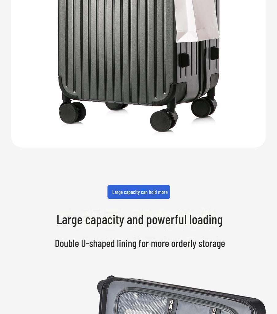 Yongsheng 20" Female Student Trolley Case with Custom Logo and Front-Opening Design