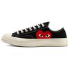 Comme Des Garçons PLAY X Chuck 70 Low Black 2023 Unisex Sneakers Red Egret A08796C