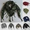 Fashion Scarf Houndstooth Striped Men Women Vintage Military Tactical Shemagh KeffIyeh Army Wrap Scarves