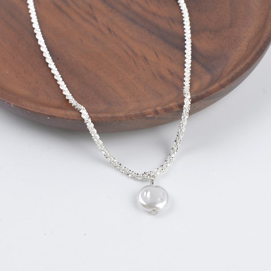 1 Pc Pearl Pendant Necklace, Minimalist Light Luxury Style Necklace, Suitable for Daily Wear