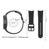 KALEBOL For Samsung Galaxy Watch FE 40mm/Watch4/Watch 5/Watch6 Silicone Watch Bands Waterproof Soft Strap
