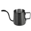 240ml 304 Stainless Steel Slender Pot Mini Manual Coffee Kettle for Home RestaurantBright Titanium