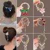 Tassel Pearl Flower Hair Claw Clip for Spring/Summer Women's Updo