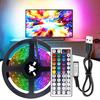LED Strip Light with Remote Control High Brightness Low-Power Consumption USB Plug-Play RGB Strip Light TV Backlight