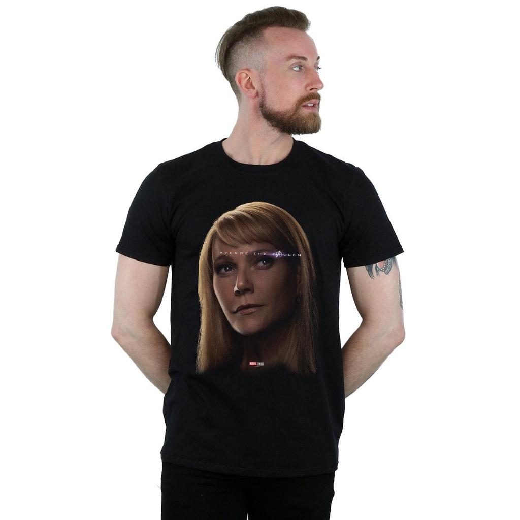 Marvel Mens Avengers Endgame Avenge The Fallen Pepper Potts T-Shirt