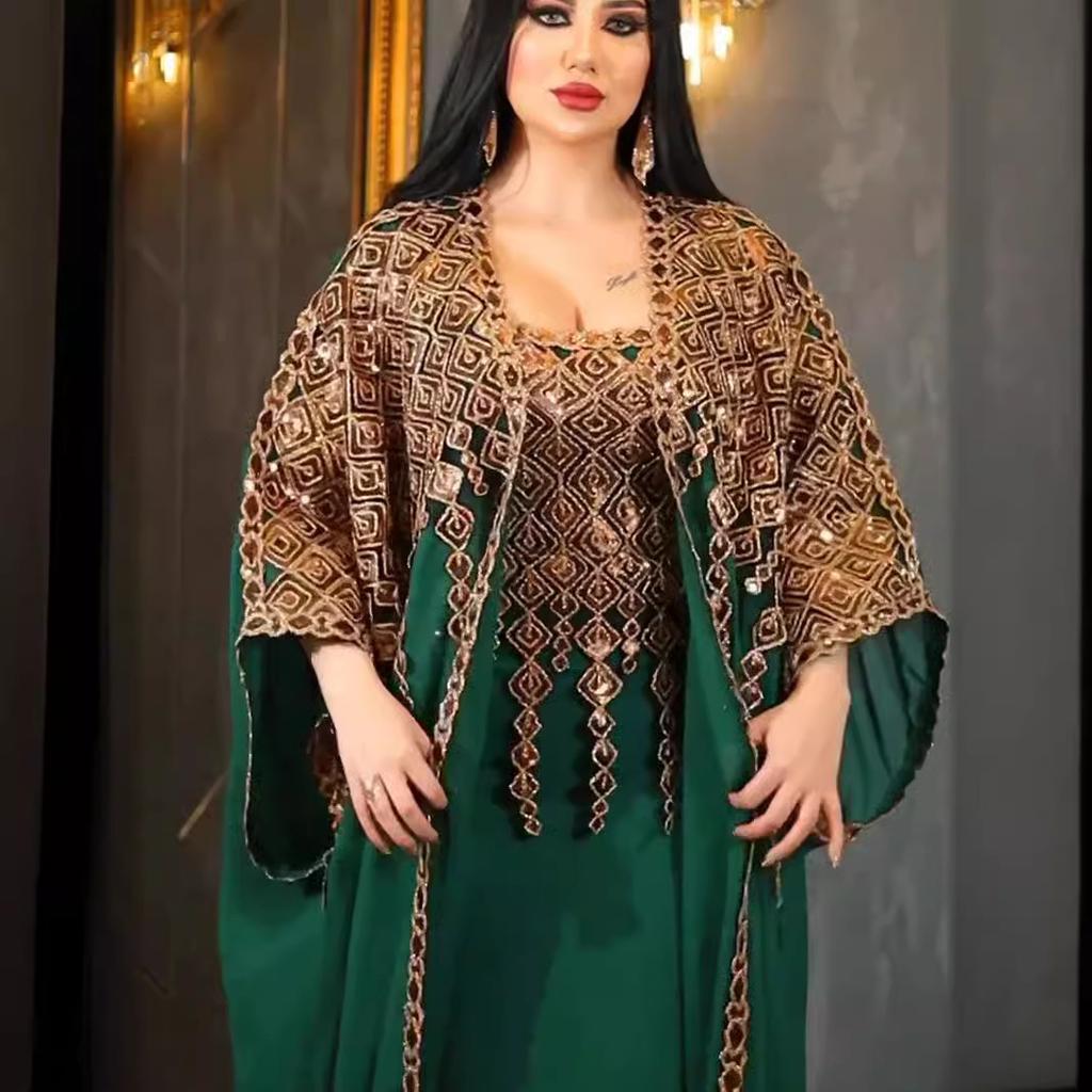 Dress Party Abaya Women Ramadan Cardigan Long Dress Suits Kaftan Vestidos Largos Robe Jalabiya