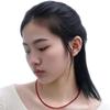 Standingfish Red Jade Necklace (3mm)