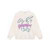 Li-Ning Cartoon Rabbit Graphic Casual Pullover Sweatshirt Unisex Tops Off-White AWDT527-1