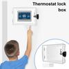 Прозрачная большая крышка для термостата с кодовым замком Высокопрочная Легко устанавливаемая Крышка для замка кондиционера Защита термостата