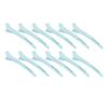 12Pcs Blue Haircut Hair Cutting Styling Sectioning Clip ABS Convenient Hairstyle Positioning Clamp
