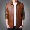 Leather Jacket Men's Casual Jacket Spring and Autumn Korean Version Trend Loose Youth Handsome Lapel Locomotive Clothing
