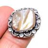 Biwa Pearl Handmade 925 Sterling Silver Jewelry Ring Size 7 K9q02