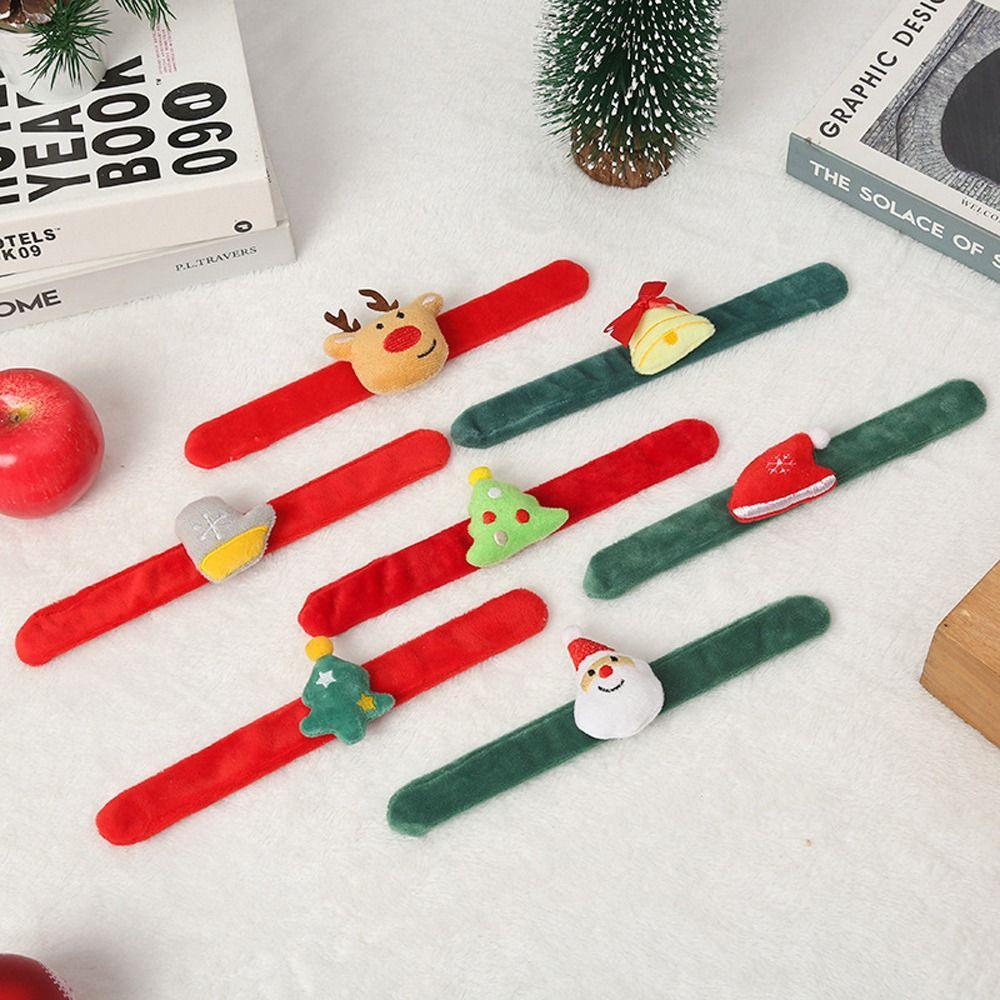 Stuffed Christmas Toy Shake Wristbands Hand Pat Circle Hands Clap Circle Pumpkin Buckle Ring