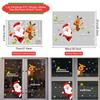 Cartoon Christmas Window Glass Stickers 2025 Christmas Decoration for Home Living Room Wall Decor 2025 Happy New Year Stickers