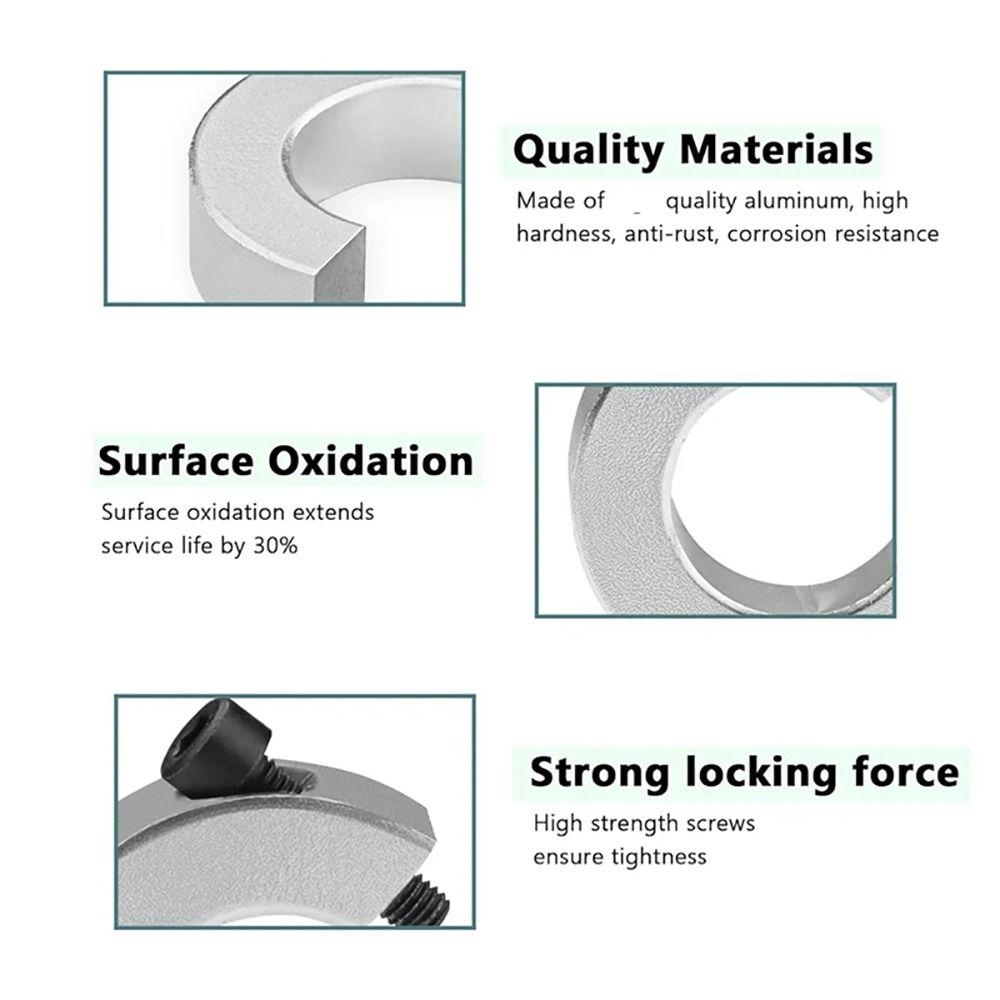 1Pcs Optical Axis Linear Rail Shaft Collar SBR16/20/25/30/35/40 Open Type Collar  CNC Parts Tool