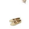 Mary Jane Women's Shoes 2024 New Summer Evening Breeze Gentle Maternity Sandals Flat Single Shoes with Skirt Small Leather Shoes