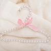 Clothes Hanger with Bow Non-slip ABS Children Faux Pearl Rack for Home