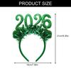 Glittering 2026 New Year Headband With Festive Number Decors For Adults Kids Holiday Parties Christmas Celebrations