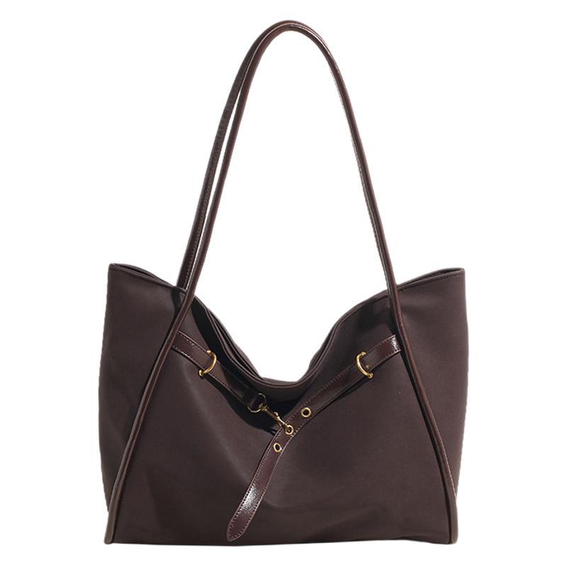 Large Capacity 2025 New Autumn Casual Versatile Pu Bag Women's Bag Shoulder Bag Niche Women's Commuter Tote Bag Tide