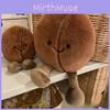 Brown Jellycat Theme Coffee Bean Plush Toy Kids Stuffed Smiling Gift Expression