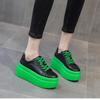 2024 New Women Casual Shoes Super Thick 8cm Platform Wedge Fashion Sneakers Chunky Spring Flats