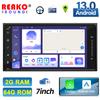 Universal Android Player Toyota 7inch 2 Din Car Radio Carplay Navigation GPS WiFi RDS DSP AM