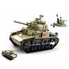 WW2 Italian Battle of North Africa Military M13/M40 Medium Tank Blocks Bricks Sets Classic Arms Model Kids Toys Compatible with