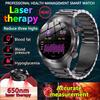 2025 New Laser Therapy ECG+PPG Smartwatch For Men Women Sapphire Glass Screen Heart Rate Blood Lipid Uric Acid Health Smart Watch