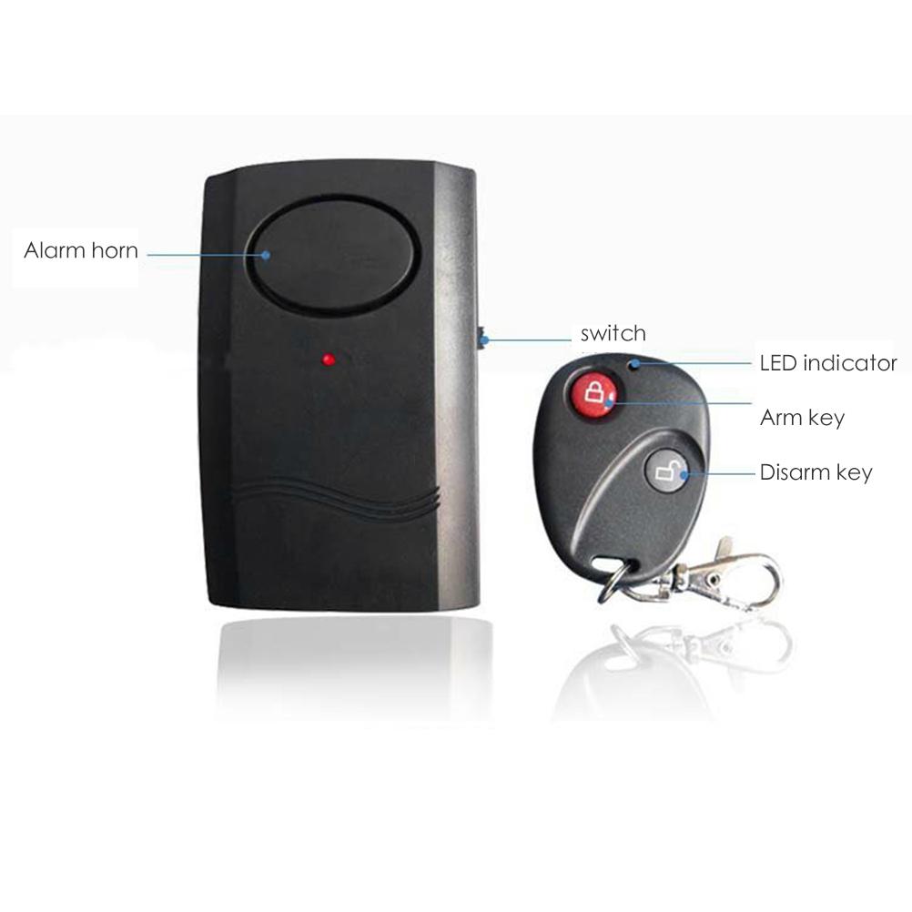 120dB Remote Control Wireless Vibration Alarm Home Security Motorcycle Car Door Window Anti Theft