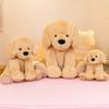 Cute Simulated Golden Retriever Plush Toy Dog Doll Floor-To-Ceiling Living Room Ornament Bedroom Ornament Sleeping Gift
