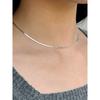 [Byhyeres] Silver (W) Flat S Necklace Bh7N40711W9420