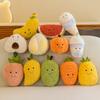 Stuffed Fruits Plush Creative Fruit Plush Toy Watermelon Strawberry Mango Carrot Doll Exquisite Kawaii Festival Gift for Friend