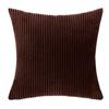 Square Cushion Case Sofa Cover Corduroy Winter Pillow Plush Velvet Home Decor